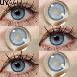 Natural Blue Colored Contact Lenses Blue Contact Lenses Capri Series Cosmetic Lens New Style 2Pcs