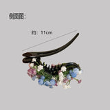 Gypsy Simulated Flower Bouquet Hair Clip High End Exquisite Hair Jewelry