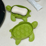 Turtle Drain Soap Box Practical and Cute Cartoon Turtle Soap Holder, Suitable for Home Use Drain Soap Holder Soap Box