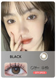 2pcs Natural Green Contact Lenses fo Eyes Beauty Color Pupils Makeup Color Eye Lenses Big Diameter Myopia Lenses
