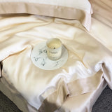 4Pcs Natural Bamboo Fiber Super Soft Silky Cool Feeling Skin-friendly Bedding Set Duvet Cover Bed Sheet/Fitted Sheet Pillowcases