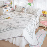 New Latex Summer Mat Summer Quilt Four-Piece Washable Summer Fabric Cooling Mattress Dormitory Soft Seat