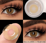 New Natural Color Contact Lenses 2pcs Colorful Makeup Eyes Contact Lens Blue Beauty Pupils Yearly Cosmetic Gray Lenses
