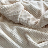 Thickened Blanket King Size Home Warm Plaid Comforter Soft and Comfortable Bedspread Bedding Sheet for Winter