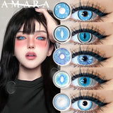 Blue Color Contact Lenses for Eyes Cosplay Yearly Makeup Halloween Beauty Color Contact Lenses Cosplay Anime Accessories