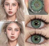 Colored Contact Lenses for Big Eyes Dolly Eye Gray Eye Lenses Brown Contact Gray Lenses 14.5mm Green Colored Contacts