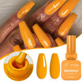 Single-use gel nail polish, classic colors, semi-permanent, removeable by soaking or LED polish, suitable for home and salon use