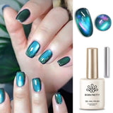 15ml Aurora Glitter Gel Nail Polish Iridescent Pearl Shimmer Effect Soak Off UV LED Manicure Varnishes