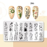 Halloween Stamping plates Stamp For Nails Pumpkin Ghost Nail Polish Templates All for Manicure Nail Designs