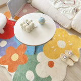 Living Room Bedroom Home Carpet Large Area Colorful  Flower Thickened Decoration Rug коврик Kidsroom Maison Tapis  Pink Decor