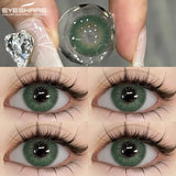 1 Pair Blue Colored Contact Lenses for Eyes Natural Brown Contact Lenses Fashion Lenses Brown Eye Lens Softlenses