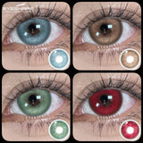 2Pcs Natural Color Contact Lenses for Eyes Korean Brown Lenses Beauty Fashion Gray Lense Blue Eye Lenses Pink Contacts