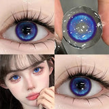 New Colorld Contact Lenses for Eyes Fashion Natural Brown Soft Lenses Blue Eyes Beautiful Pupils Yearly Use