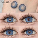 Natural Brown Contact Lense for Eyes Colorcon Blue Lenses Beautiful Gray Pupils Cosmetics Yearly Soft Eyes Contact Lens