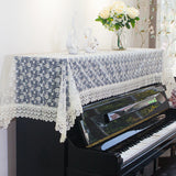 Japanese Sle Semi-Cover Piano Dust Cover Cloth Bench Cover Lightweight Luxury Lace Piano Lid Curtain Home Fabric Protection