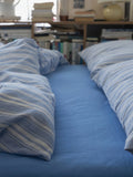 Fre Cotton Waed Stripe Bedding Set Pure Cotton Color Woven Bed eet Quilt Cover Pillowcase Comforter Cover Tee Piece Set