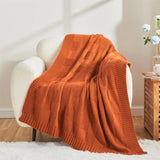 Bohemian New Waffle Sofa Knitted Blanket Cover Plane Office Nap Camping Leisure Soft Blanket Green Shawl Blanket Small Bed Cover