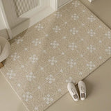 Modern Combination Of Small Squares Wire Loop Door Mat Waterproof Carpet Anti Slip Resistant To Dirt Bathroom Kitchen Carpet