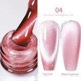 Gold Reflective Moonlight Gel Nail Polish Cat Magnetic Aurora Spar Glitter Semi-Permanant Varnish Nail Art Magnetic