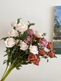Ins Style Artificial Flower Rose Style French Dried Flowers Fake Flower Decora Ornaments Hand Holding Flower Photography Props