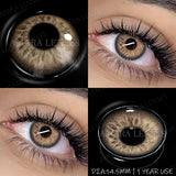 1 Pair NEW Colored Pupils Makeup Green Contact Lenses Beauty Women Colored Pupils Cosmetic Brown Natural Pupils