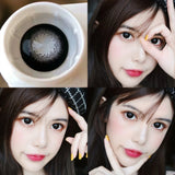 2pcs/Pair Contact Lenses Fast Shipping Big Black Lenses for Eyes Beauty Pupils Comestic Eye Color Lens 14.5mm/14.2mm