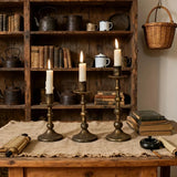 Retro Metal Candle Holder Candlestick for Candles Country Room Decoration Candlestick Romantic Candlelight Dinner Ornaments Gift