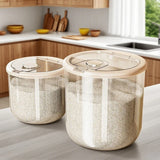 Airtight Food Storage Container 10kg/5kg  Moisture Proof & Anti-Insect for Kitchen It Can Also Be Used As A Pet Food Storage Box