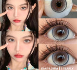 1Pair Korean High Quality Lenses Color Contact Lenses for Eyes Purple Lenses Blue Eye Lens Soft Cosmetic Brown Contacts