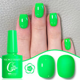 10ML Gel Nail Polish Solid Color Glass Gel Varnish Nail Art Gel Spring Summer Gel Nail Soak Off UV Gel Gel Vernis