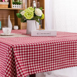 Table Cloth for Home Linen Cotton Plaid Stripe Dining Tablecloth Kitchen Decorative Rectangular Coffee Cuisine Party Table Cover