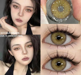 Colored Contact Lenses for Big Eyes Dolly Eye Gray Eye Lenses Brown Contact Gray Lenses 14.5mm Green Colored Contacts