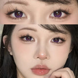 1 Pair Cosplay Contact Lenses for Eyes Colored Fashion Pink Contacts Lens Purple Cosmetic Pupil Yearly Contact Lenses