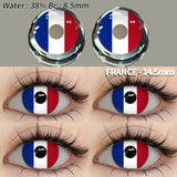 1 Pair Colored Contact Lenses Cosplay Colorful Contact Blue Eyes Contact Anime Red Lenses Halloween white Lenses