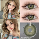 Contact Lenses 2 PCS For Eyes LUCIFER Blue Cosmetic Contacts Lenses  Beautiful  Yearly Color Contacted Natural Lenses