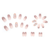 Nail Art Full Cover Artificial Fake Nails Patch with Drill Three-dimensional Relief Butterfly Nail Piece Detachable False Nails