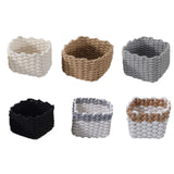 Woven Basket Makeup Basket Organization Bin Multipurpose Handwoven Decorative Sundries Baskets for Makeup Bathroom Closet