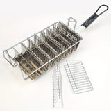8 Grids Mexican Tucker Frying Taco Basket with Non Slip Dip Plastic Handle Fried Rack Perfect for Home Party Food Serving