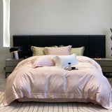 Luxury 1000TC Lyocell Cotton Jacquard Soft Silky Bedding Set Queen King Size Duvet Cover Bed Sheet/Fitted Sheet Pillowcases 4Pcs