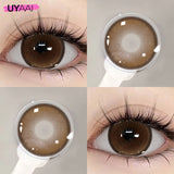 Grey Color Contact Lenses Big Black Eyes Lenses Natural Brown Lens Beauty Pupils Comestic Blue Lens 14.5/14.2mm