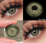 2pcs Colored Contact Lenses for Eyes Natural Blue Contact Lenses Eye Makeup Contact Yearly Gray Beauty Pupil Women Lens