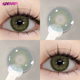 2pcs Color Contact Lenses Brown Color Lens Baby Blue Eyes Beauty Pupils Cosmetic Makeup Green Contacts Gray Lenses Yearly