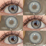 1 Pair Korean Lenses Natural Colorful Contact Lenses for Eyes Brown Contact Lenses Yearly Blue Lenses Gray Pupils Lens