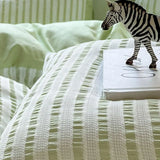 Solid Striped Jacquard Comforter 4 Piece Sets Simple Pure Cotton Skin-Friendly Breathable Bedding Set Soft Fitted Sheet for Home