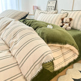 Winter Duvet Cover Set Quilt Set Ins Style  A-Class 100% All Cotton Milk Velvet Cotton Velvet for Autumn Winter Soft and Warm