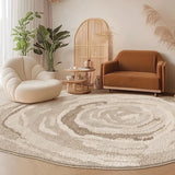 Retro Style Living Room Carpet Special-shaped Large Area Bedroom Plush Rugs Irregular Light Luxury Coffee Table Floor Mats Tapis