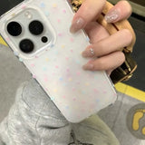 Full Screen Colorful Stars Phone Case For IPhone 15 14 13 16 12 Pro Max Shockproof Bumper Back Cover Funda