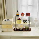 2-3 Layer Acrylic Display Stand Cup Rack Countertop Organizer Rack Restaurant Side Cabinet Organizer Rack Perfume Display Racks