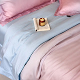 Gradient Luxury Bedding Set Lyocell Soft Silky Cool Feeling Antimicrobial Duvet Cover Flat/Fitted Bed Sheet Pillowcases 4Pcs