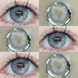 1 Pair New Myopia Lenses Colored Contact Lenses for Eyes With Degrees Prescription Blue Pupil Beauty Makeup Eye Lenses